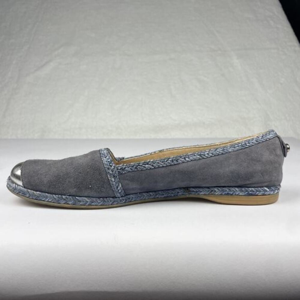 Stuart Weitzman Sz 6.5 Blue Mirror‎ Cap Toe Preppy Academia Classic Luxury - Picture 14 of 16
